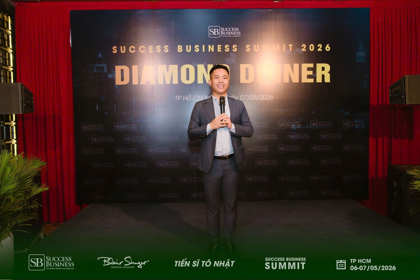 Phát biểu tại Diamond Dinner, Success Business Summit 2026, TP.HCM, tháng 5/2026.