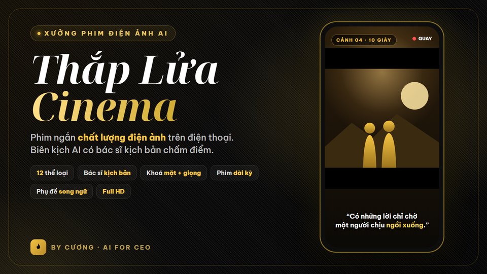Giao diện ứng dụng Thắp Lửa Cinema