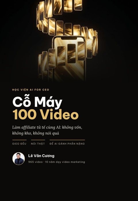 Bìa sách Cỗ Máy 100 Video