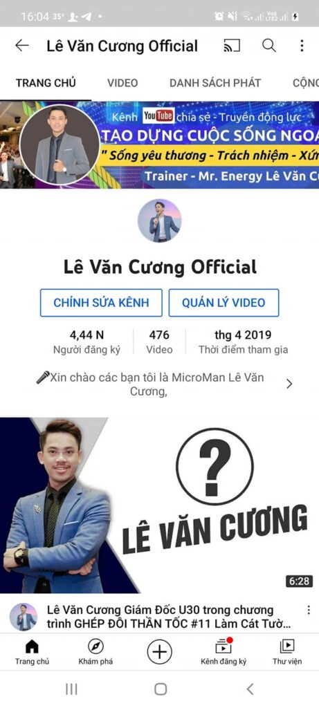 CHINH PHỤC YOUTUBE.......